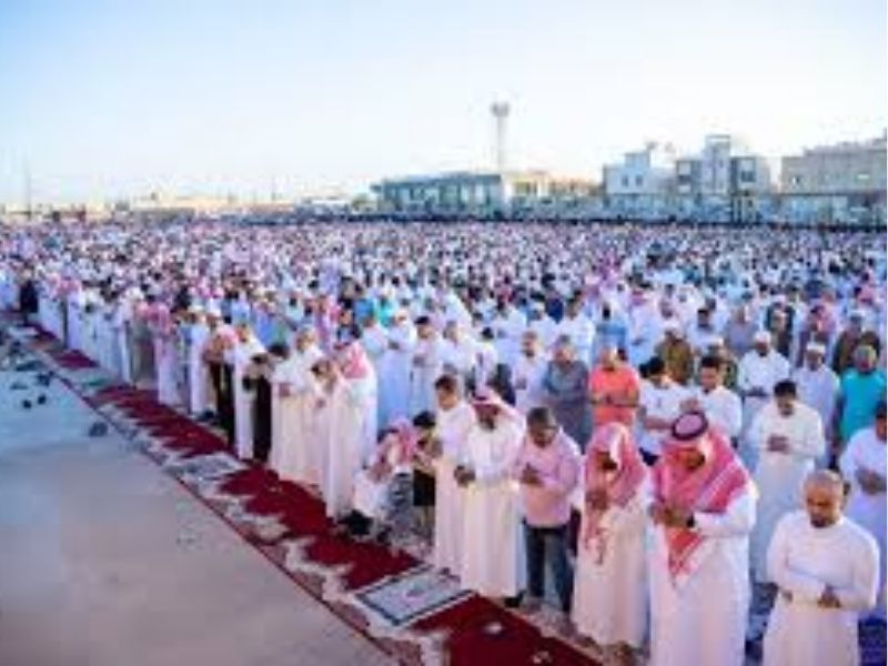 صلاة العيد في المجمعة